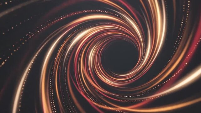 Vibrant swirling patterns of glowing light trails creating dynamic abstract visuals