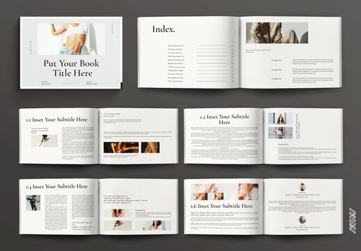 Book Title Landscape Layout