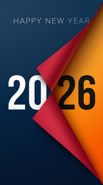Abstract graphic representing the transition from one year to the next, with bold numbers and a dramatic color shift, symbolizing change and new beginnings