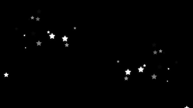 Magical white Glitter Star Trail with Twinkling Sparkles, magical fairy dust sparkle and Curved Light Motion, twinkling starlight particle line animation on Black Background, Fantasy Glow Effect 4K