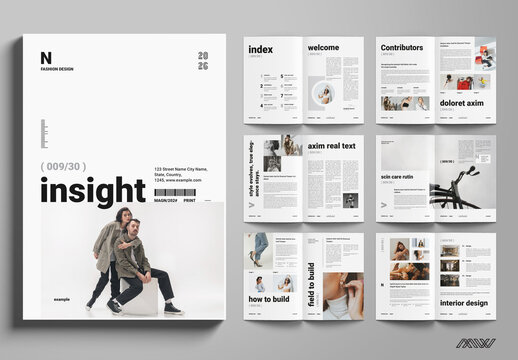 Insight Minimal Magazine Template