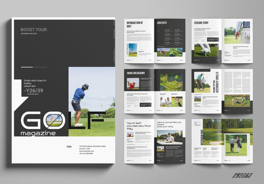 Golf Magazine Template