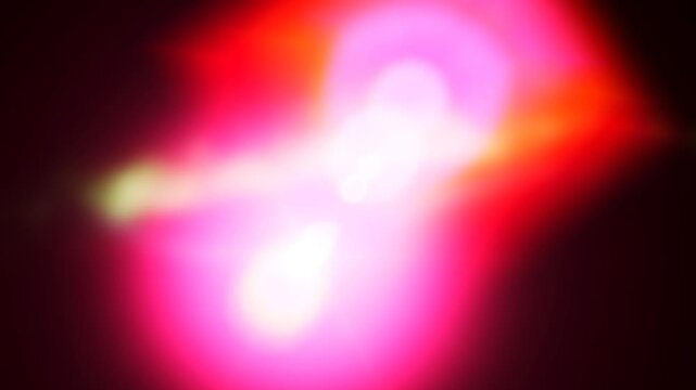 Vibrant, glowing light streaks with dramatic lens flares in 4k render
