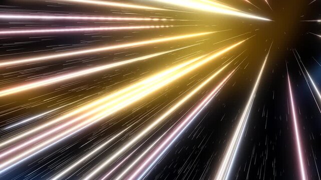 Dynamic visualization of light trails and space-time distortion effects