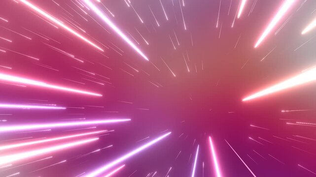 Abstract depiction of light streaks suggesting high-speed space and time travel.
