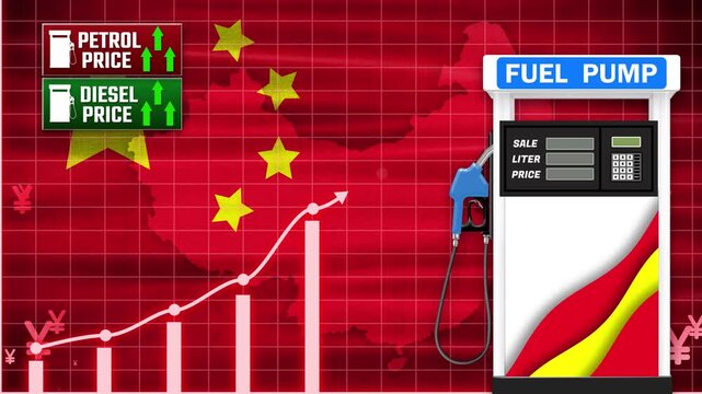 This presentation shows China petrol and diesel price hikes clearly. Market graphs emphasize the continuous financial pressure on consumers
