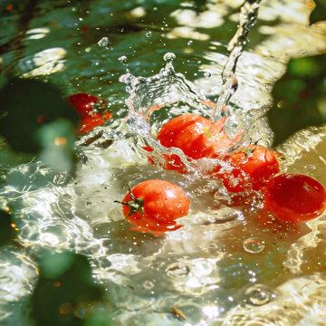 red currant in water