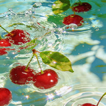 cherry in water