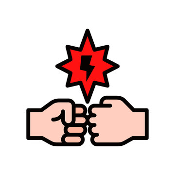 Adversary Icon Lineal Color Style