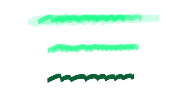 Green Rough Texture and Paint Line Brushes