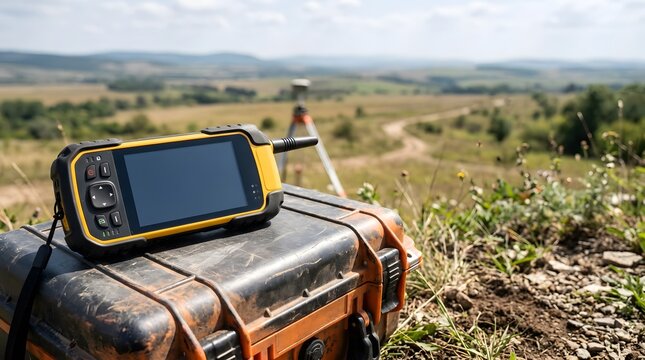 handheld gnss data collector for precision land surveying mapping construction positioning and geospatial field measurement applications