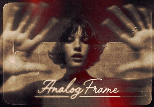 Analog Frame Leak Photo Effect For Poster And Social Media Design