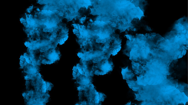 Blue smoke fog abstract background texture