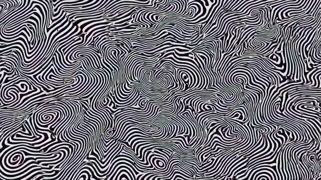 Swirling psychedelic patterns abstract motion loop