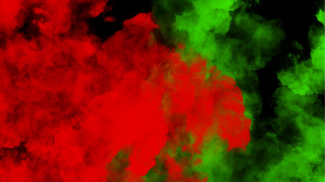 Red and green smoke texture