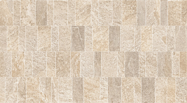 Natural beige marble tile texture, elegant stone mosaic background, seamless travertine wall pattern for interior design and architectural rendering