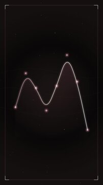 Animated Sine Wave Graph Moving Across A Dark Digital Interface Background