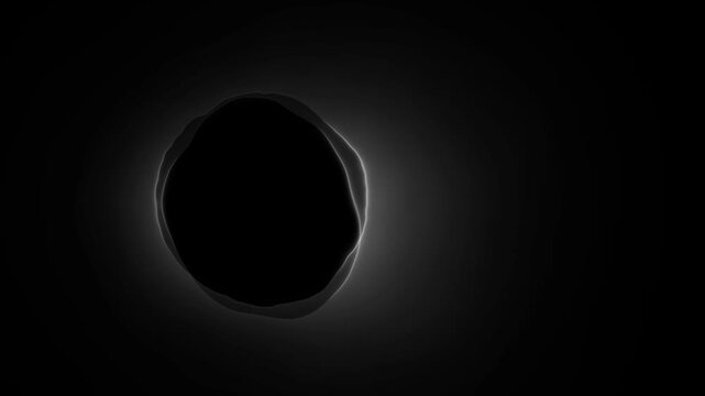 Seamless loop solar eclipse animation for space background and science video projects