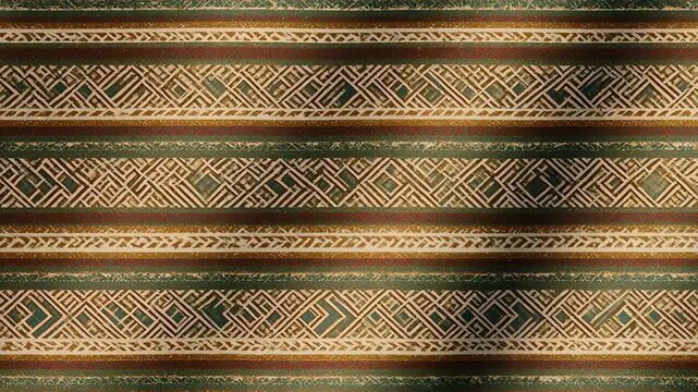 Golden woven bamboo texture close-up seamless loop pattern