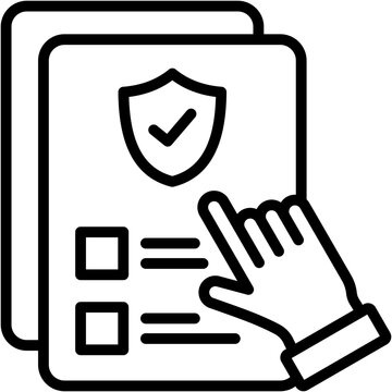 Compliance Procedure line icon
