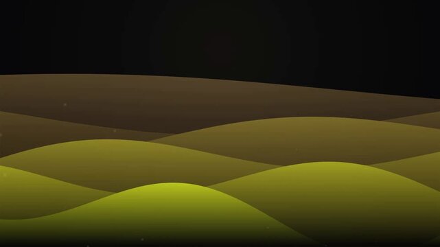 Abstract golden wavy layers on dark background luxury flowing texture design for wallpaper illustration