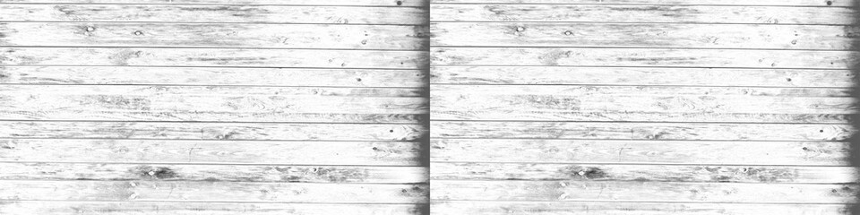 White rustic wooden planks background, weathered barn wood texture with horizontal boards isolated on transparent background © Meraj Hossain