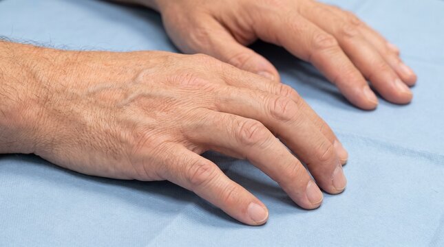 Ulnar Claw Hand Showing Characteristic Finger Deformity &mdash; Medical Background