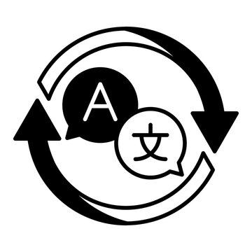 Language Sync Dualtone Icon