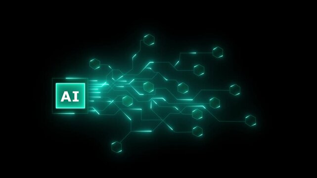 Multi function for Agentic AI technology motion background. Multi agent AI systems, Automate daily AI Agents, Headlines Fast Scree international communication network concept. 4k motion video.