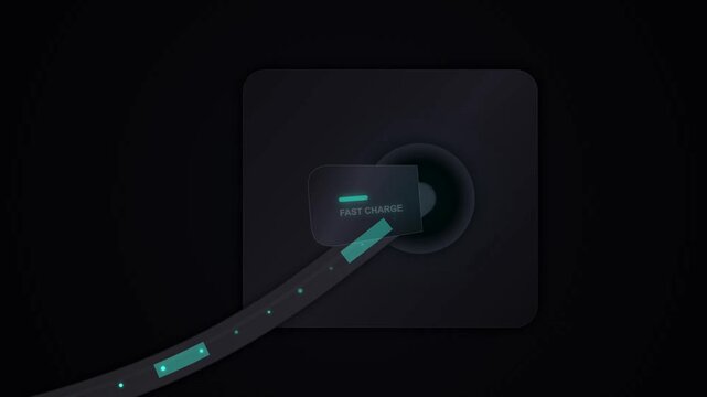 Minimalist concept of digital payment, cyber security, and secure transaction systems with a card inserting into a futuristic reader against a dark background
