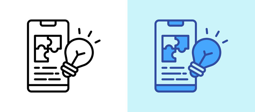 Mobile Solutions lineblue icon