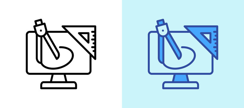 App Architecture lineblue icon