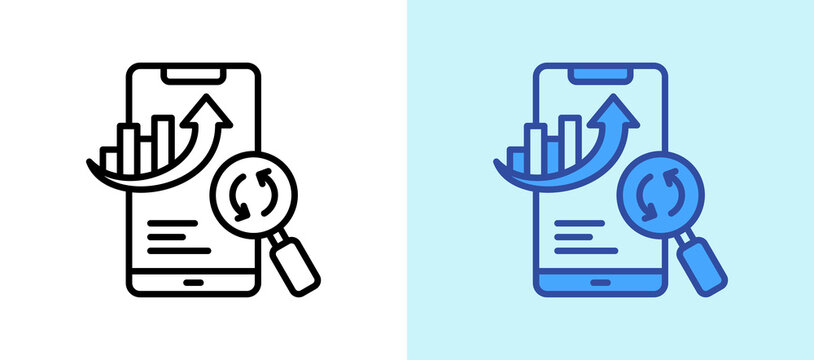 App Optimization lineblue icon