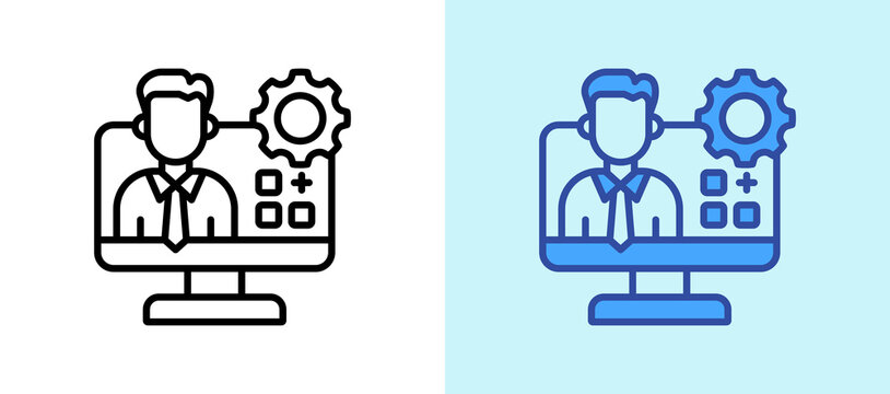 Application Management lineblue icon