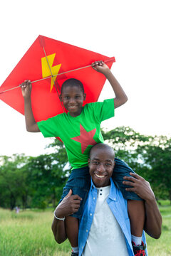 Joyful kite flying adventure outdoors