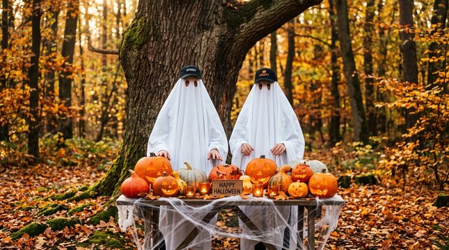 kids on halloween