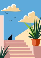 Obraz premium cactus in desert