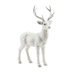 Glittering white reindeer figurine for Christmas decoration © นายณัฐวัตร เพชรสมบัต