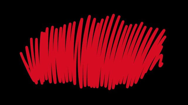 vertical paint scribble transition on black background animation