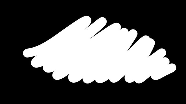 rough paint scribble transition on black background animation