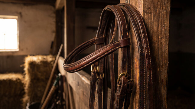Horse standing in home, realistic animal lifestyle scene showing animal welfare, responsible care, wellbeing, humane values, education, community awareness, supporting responsible care education