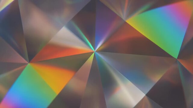 Vibrant kaleidoscope prism light refraction patterns motion spectrum