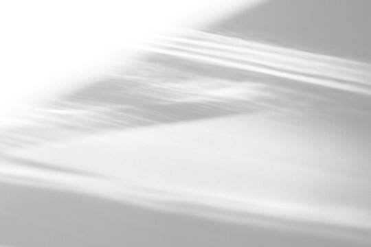 Real sharp horizontal caustic shadow cut out on a transparent png background with wavy organic bands. Suits architectural and minimal fashion workflow as a transparent png overlay layer.