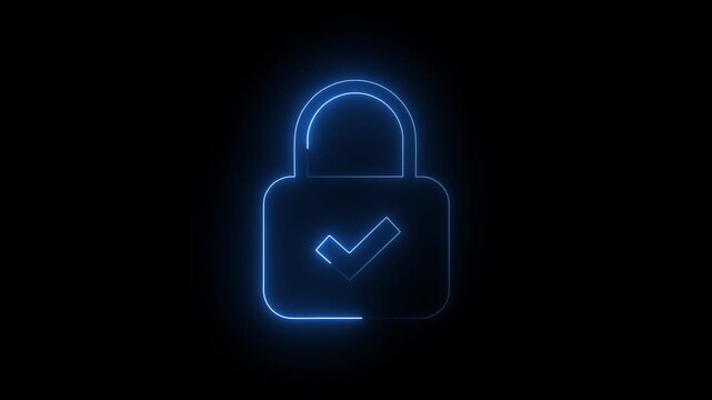 Blue Neon 202 Year Text Graphic Isolated on Black Background.