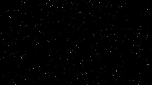 Night starry sky with light pink clouds floating at twilight, Twinkling of pointed color stars. Use for background and texture. Night starry skies with twinkling stars motion background