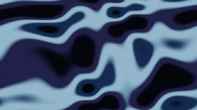 Datamosh Glitch Compression Artifact Bloom With Smearing Macroblocks and Melting Pixel Trails, Seamless Loop in cool blue tones