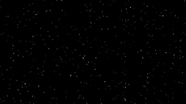 Stars in sky, starry night blue starlight shine of milky way, Space and stars, imitation. Twinkling of color pointed stars. Stars Rotating Around Polaris in Starry Night Sky, Astronomy Background