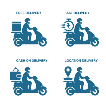 Icon pack delivery service for website e-commerce