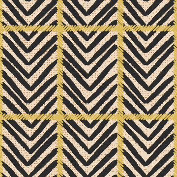 black charcoal white mustard yellow herringbone chevron broken seamless pattern line dash woven stitch windowpane grid block print minimalist scandinavian 