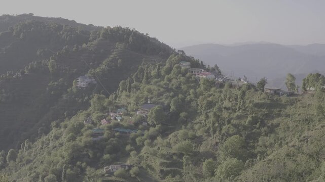 Morning Sunrise Over Uttarakhand Mountains, S-Log3